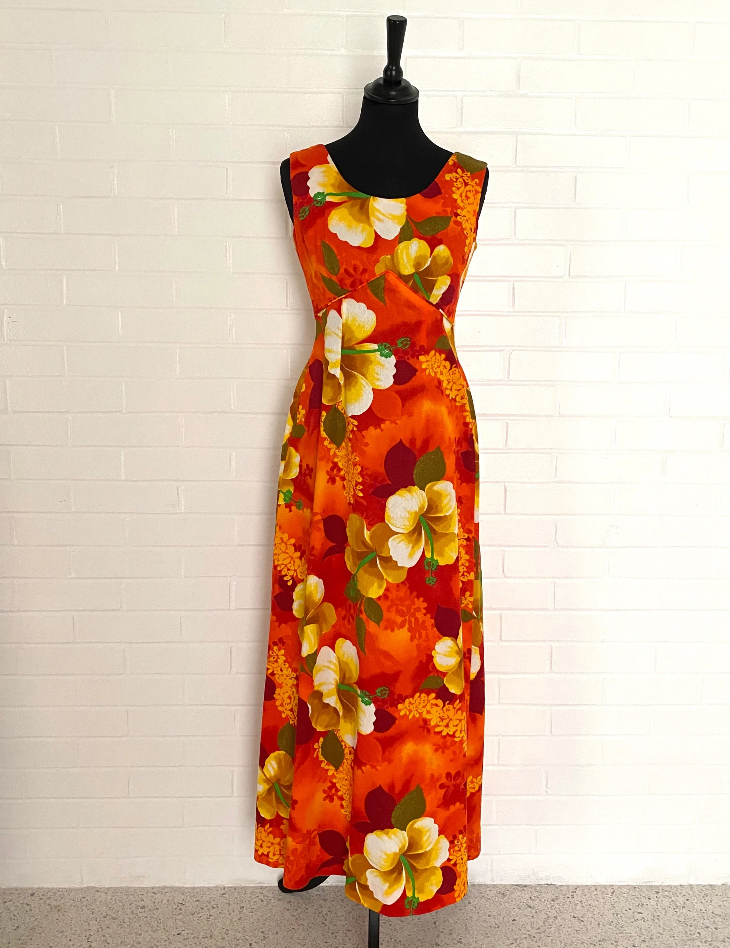 1960s Royal Hawaiian, Made & Styled in Hawaii Maxi Dress