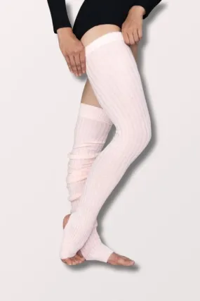 48 Inch Extra Long Stirrup Leg Warmers - Light Pink