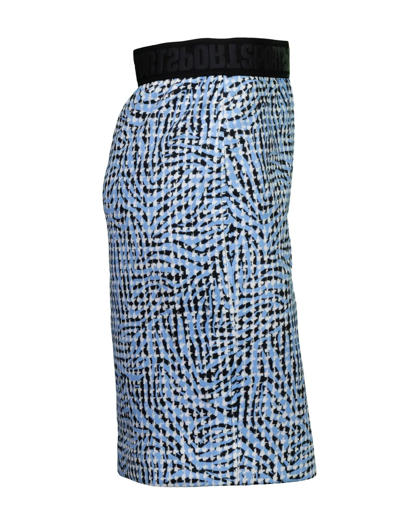 Abstract Houndstooth Pencil Skirt