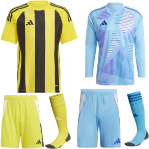 ADIDAS STRIPED 24 PREMIUM KIT BUNDLE YELLOW BLACK