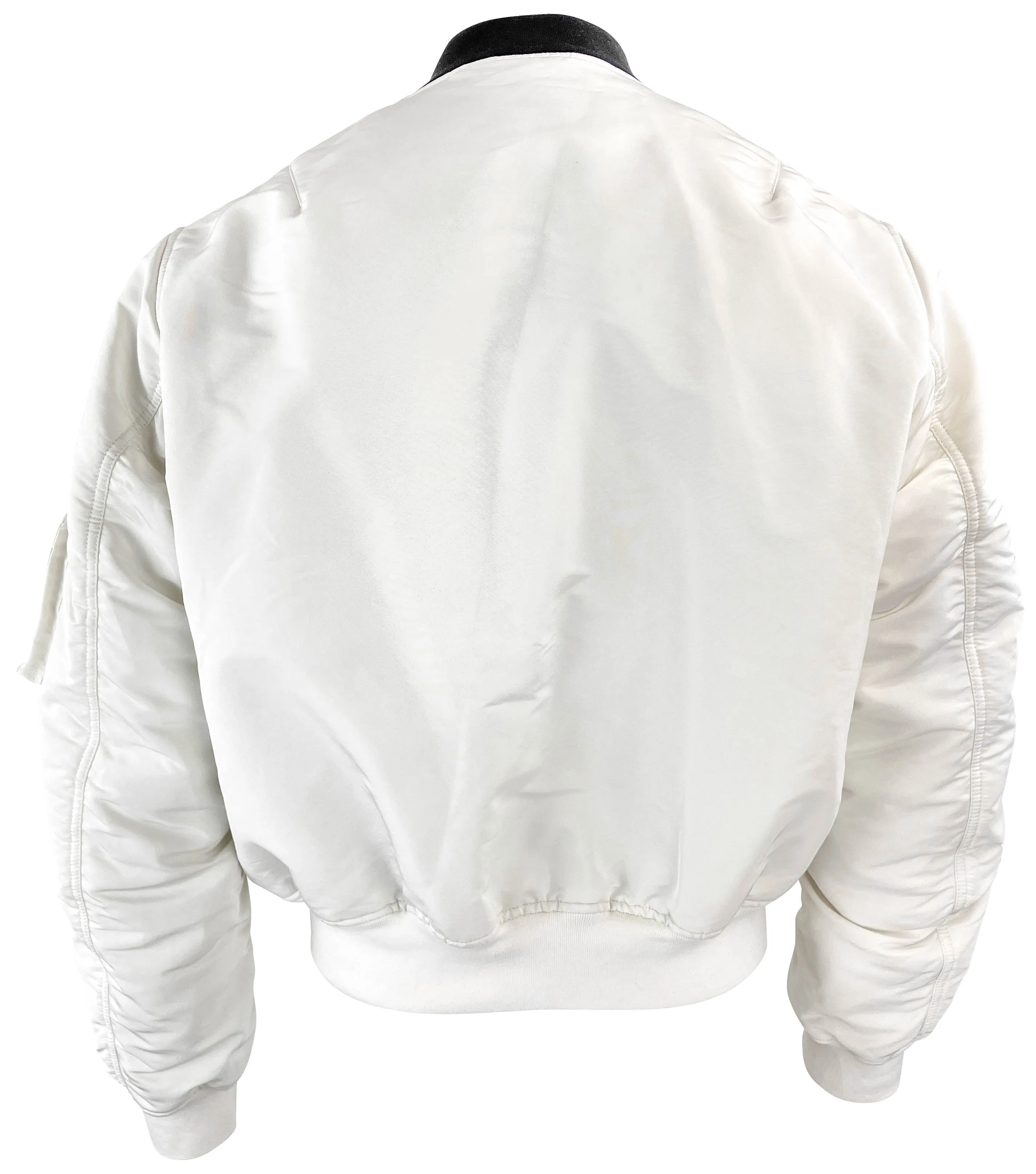 Alexander McQueen Trompe L'oeil Bomber Jacket in Bone