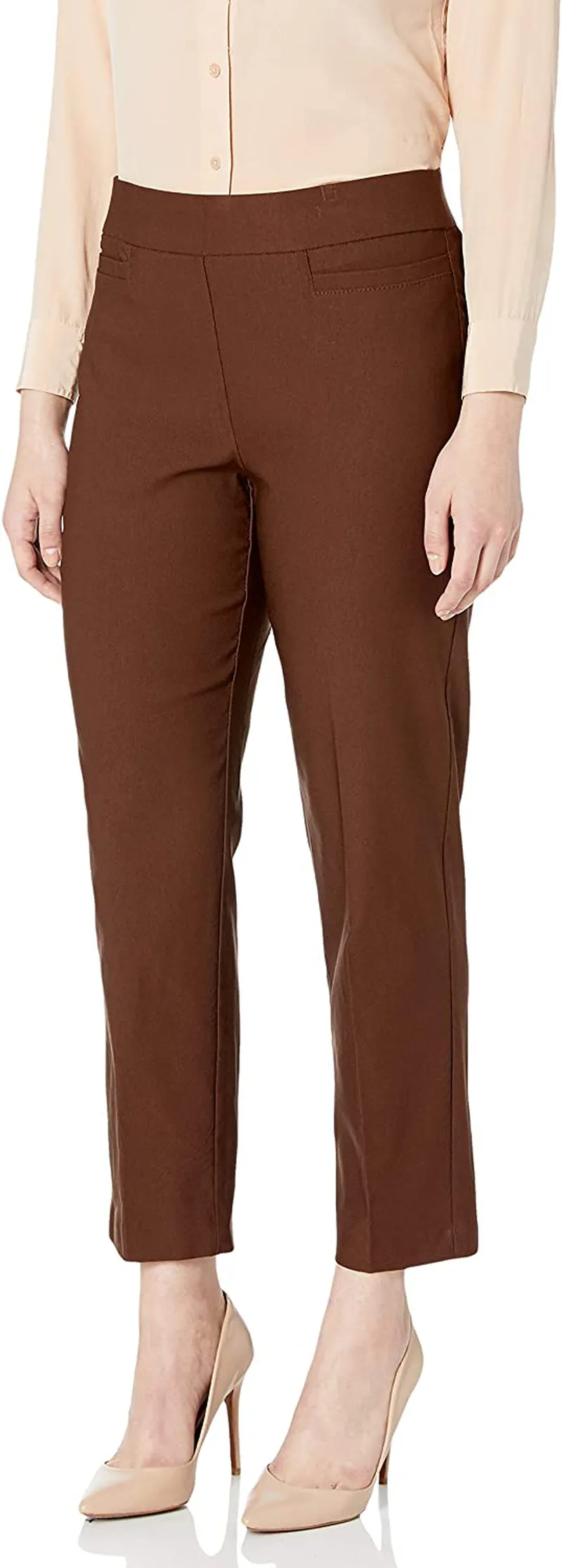 Alfred Dunner Women's Allure Slimming Plus Size Short Stretch Pants-Modern Fit