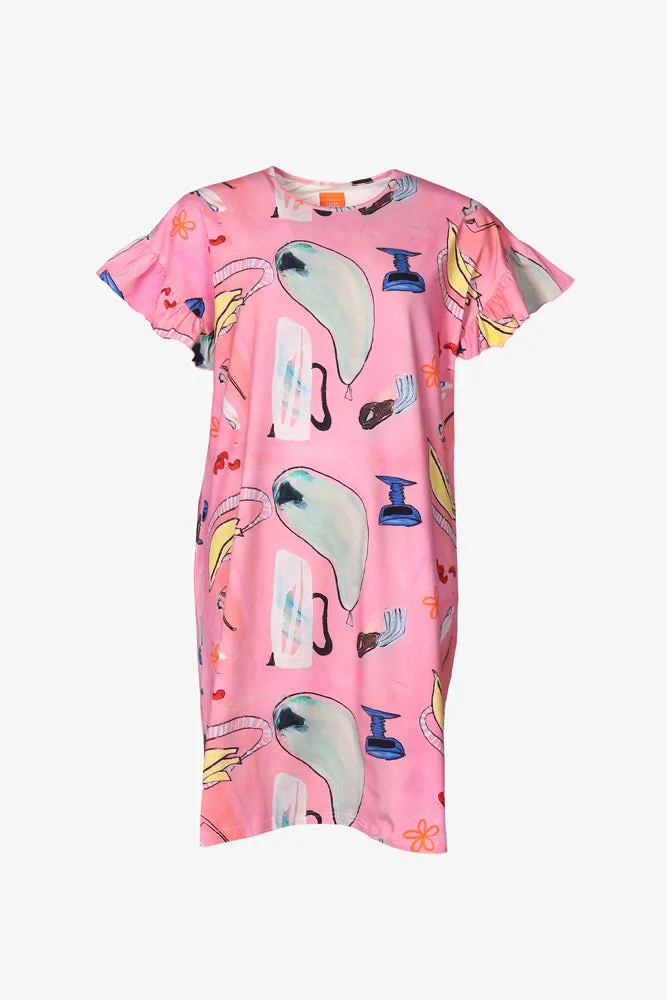 Amelie Dress Holy Bananas Pink