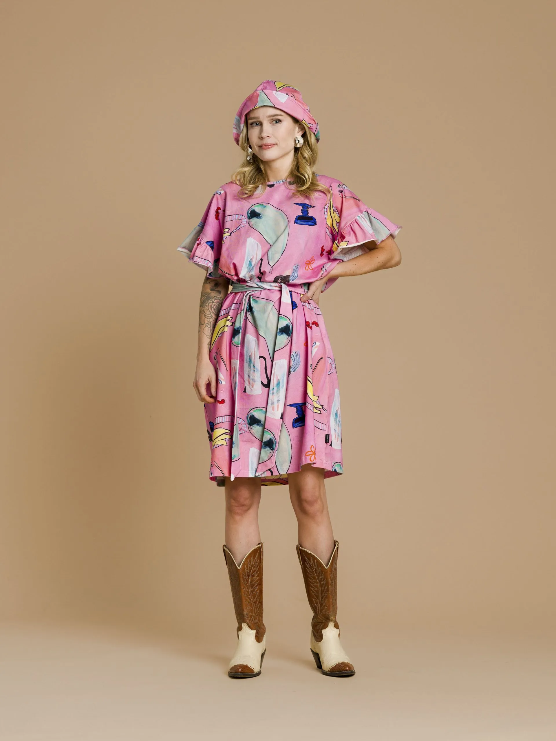 Amelie Dress Holy Bananas Pink