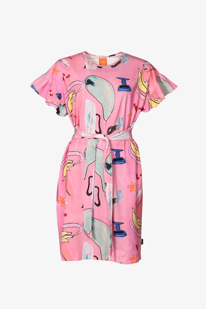 Amelie Dress Holy Bananas Pink