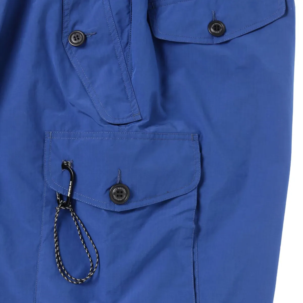 And Wander Men's Oversized Cargo Pants Blue