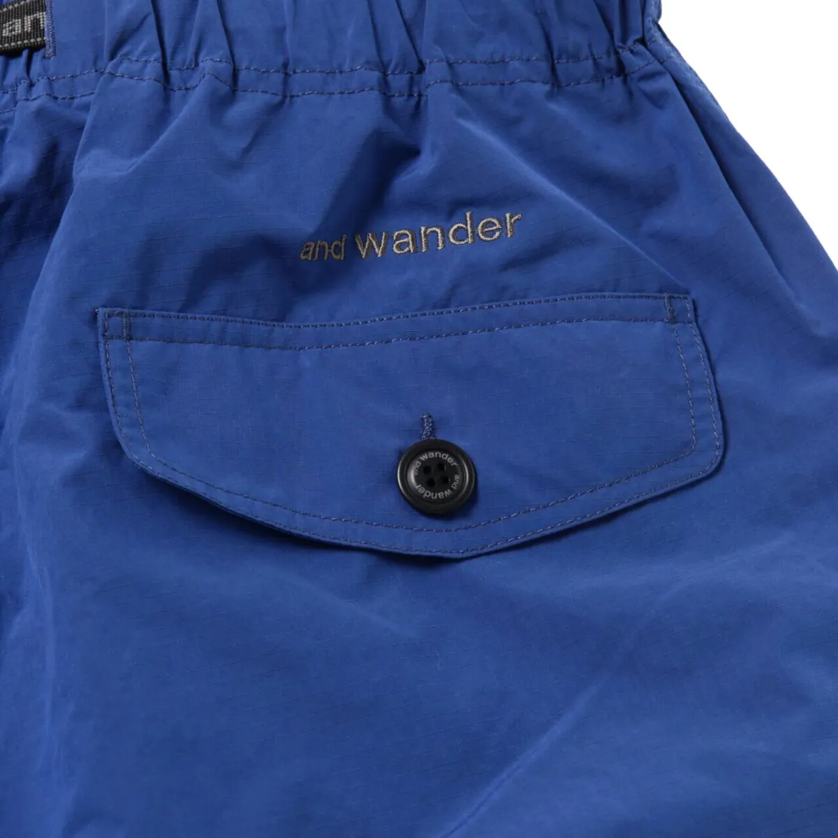 And Wander Men's Oversized Cargo Pants Blue