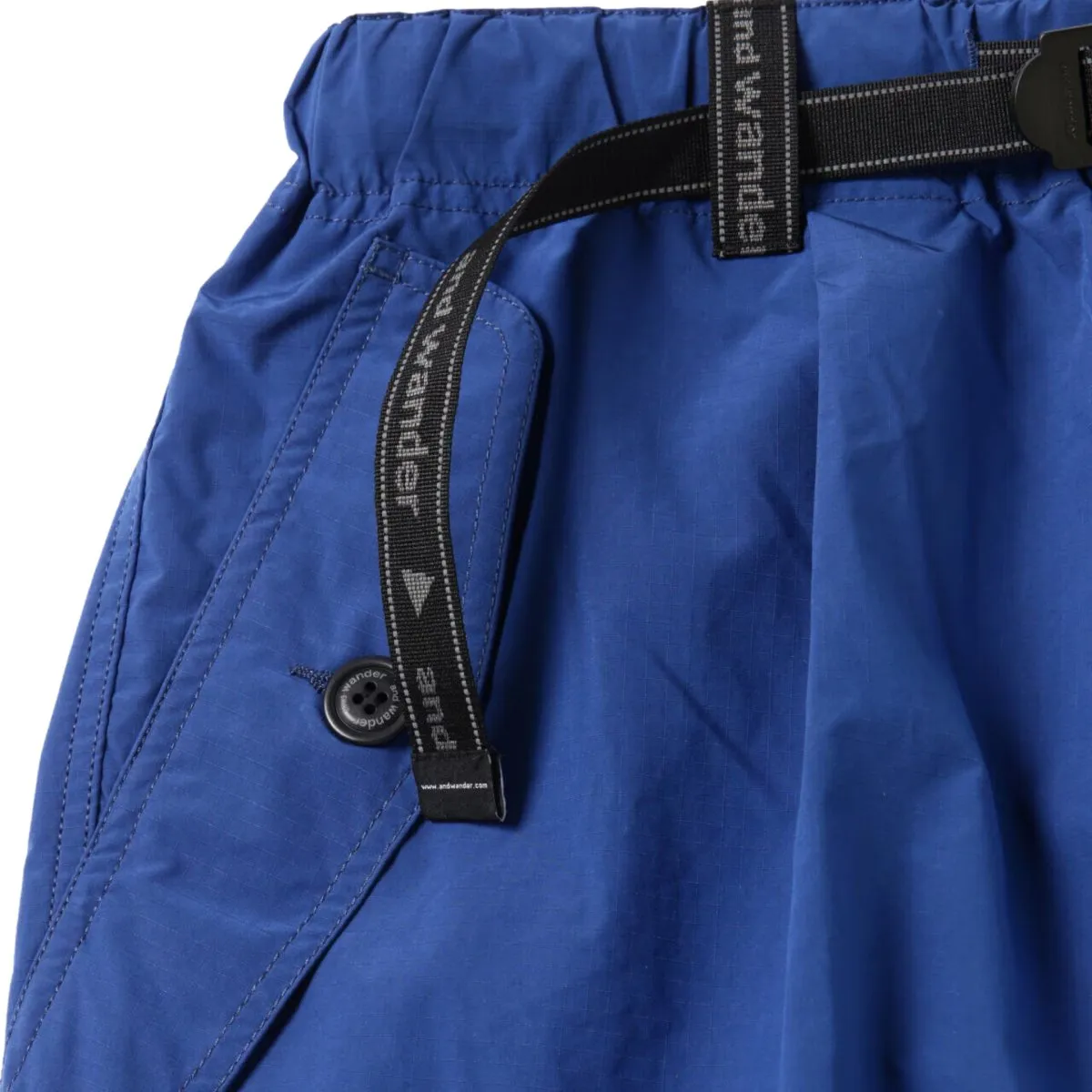 And Wander Men's Oversized Cargo Pants Blue