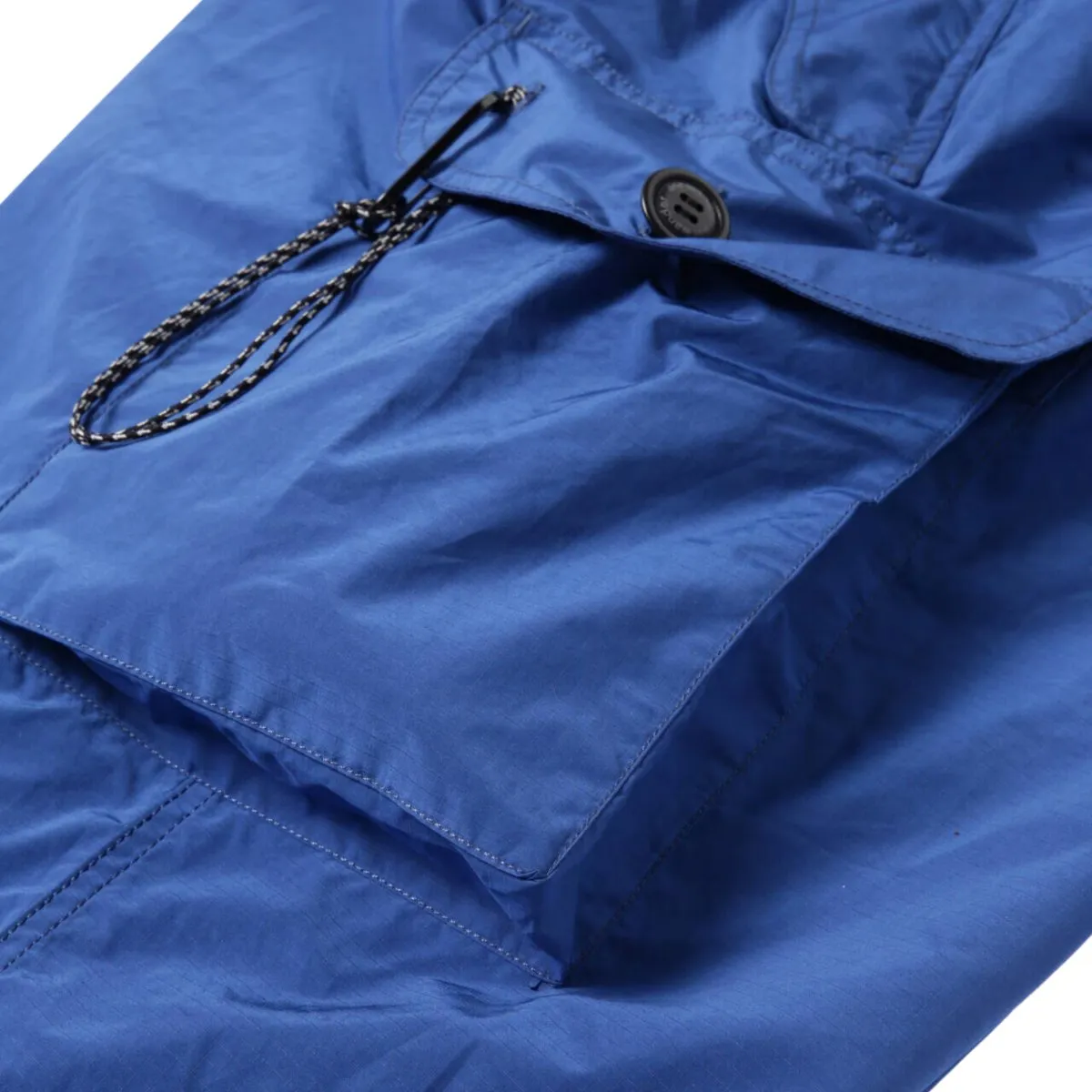 And Wander Men's Oversized Cargo Pants Blue