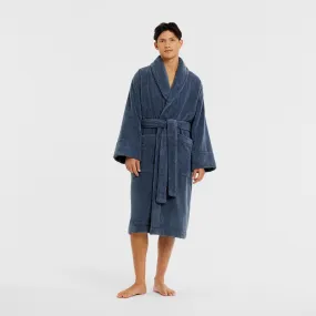 AVEN Australian Cotton Bath Robe INDIGO by Sheridan