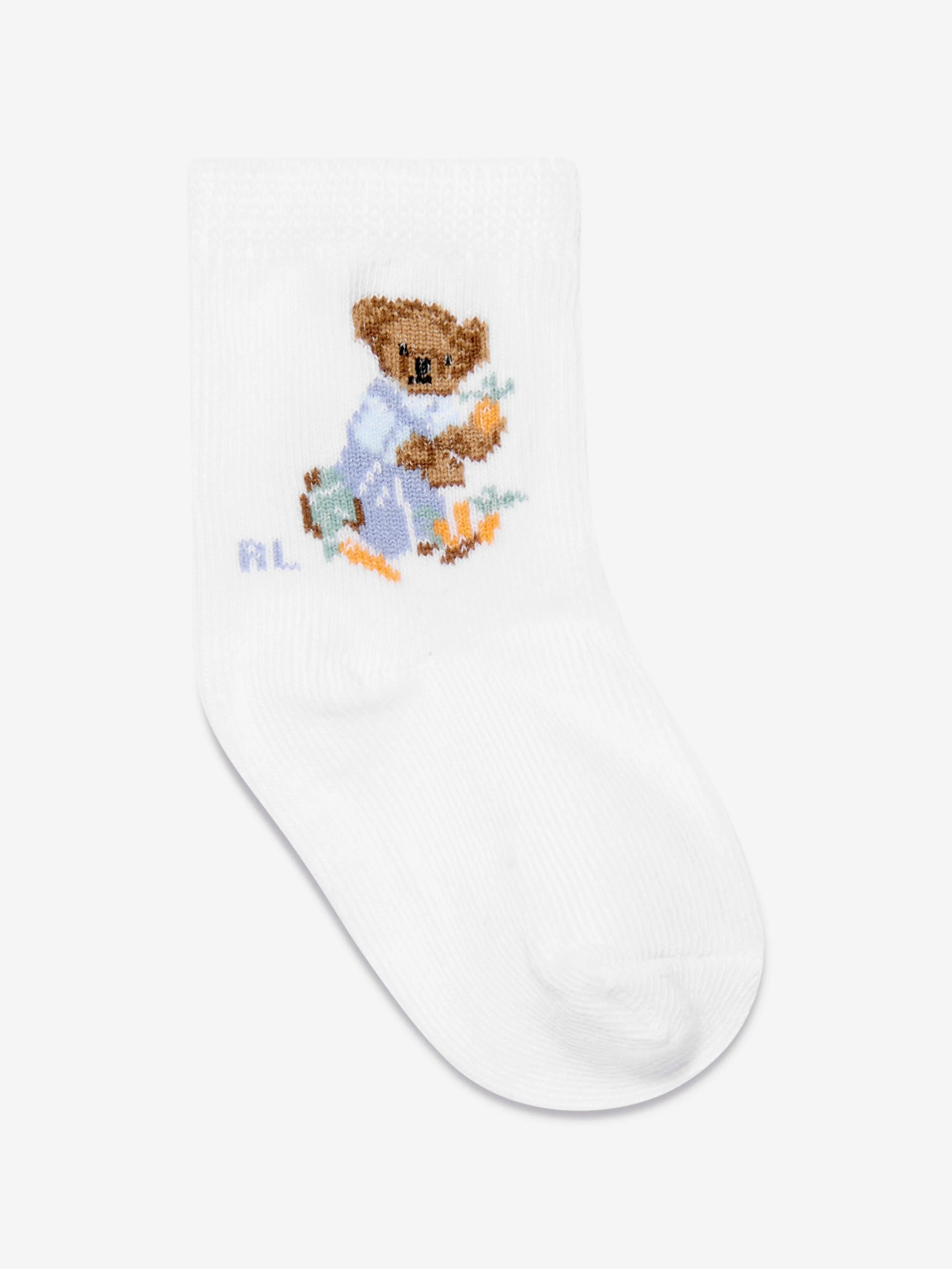 Baby Boys 3 Pack Bear Socks Set in Multicolour