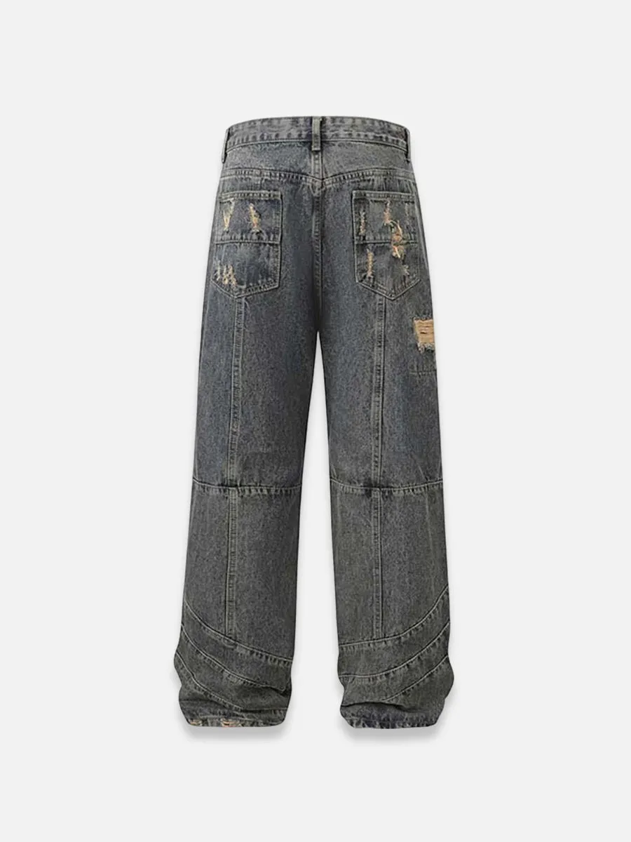 Baggy Jeans With Big Rips