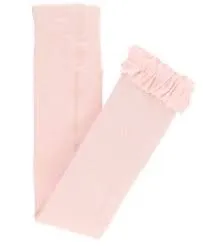 Ballet Pink Footless Ruffle Tights