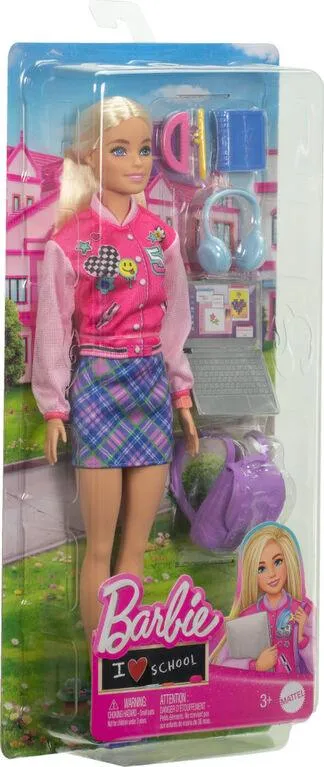 Barbie-I Love School-Blonde Doll