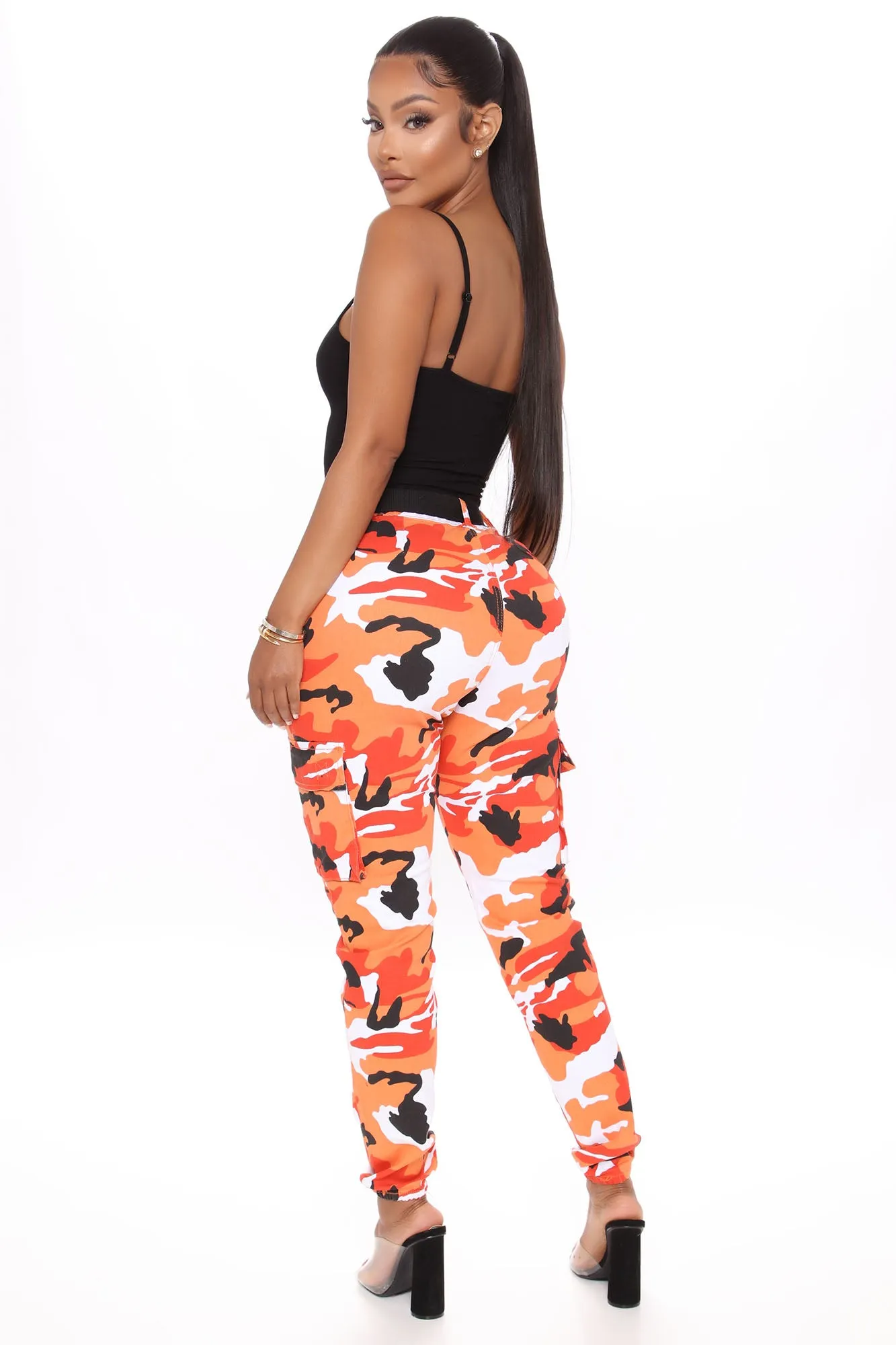 Battle For Your Love Camo Joggers - Orange/combo