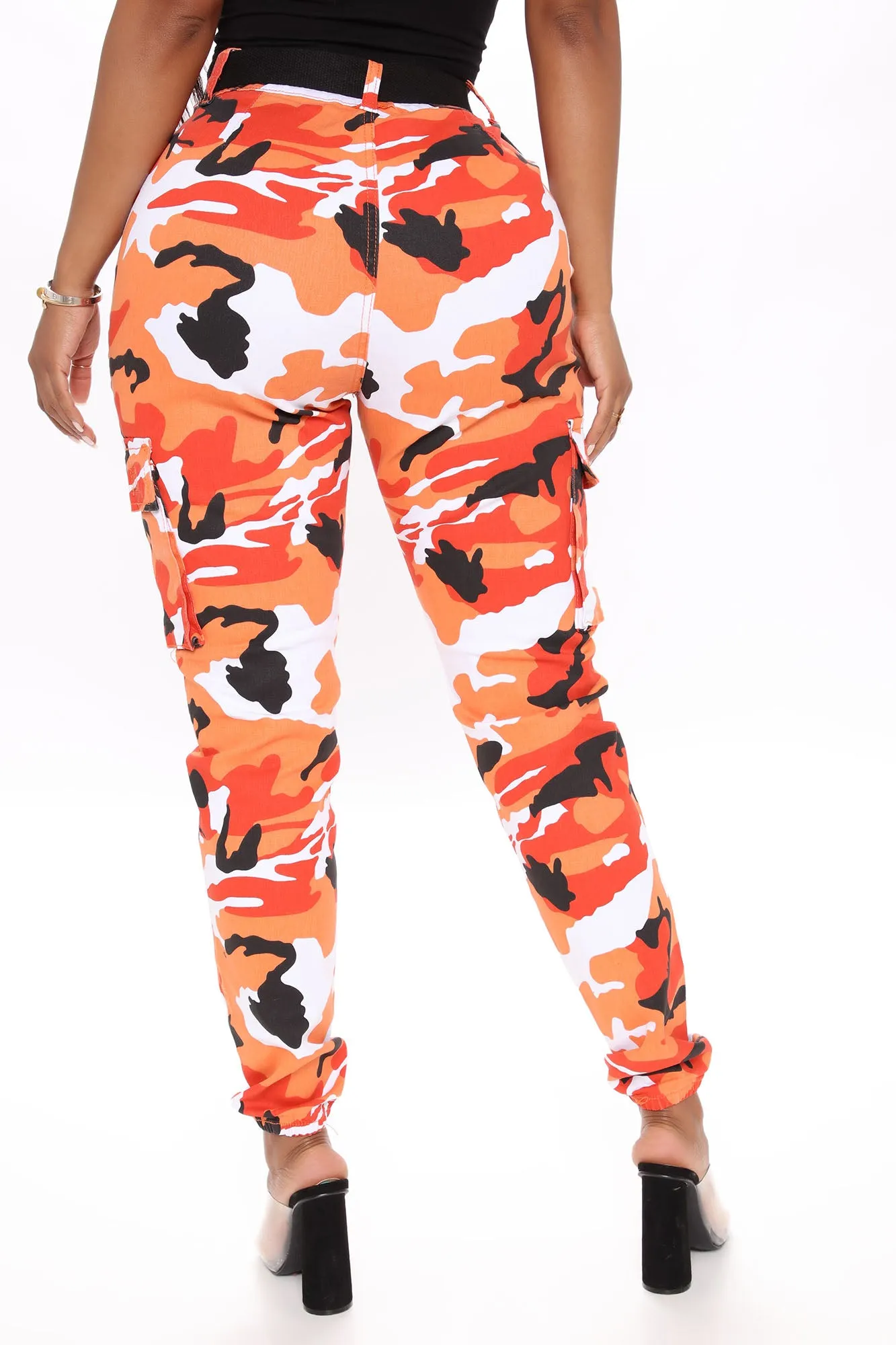 Battle For Your Love Camo Joggers - Orange/combo