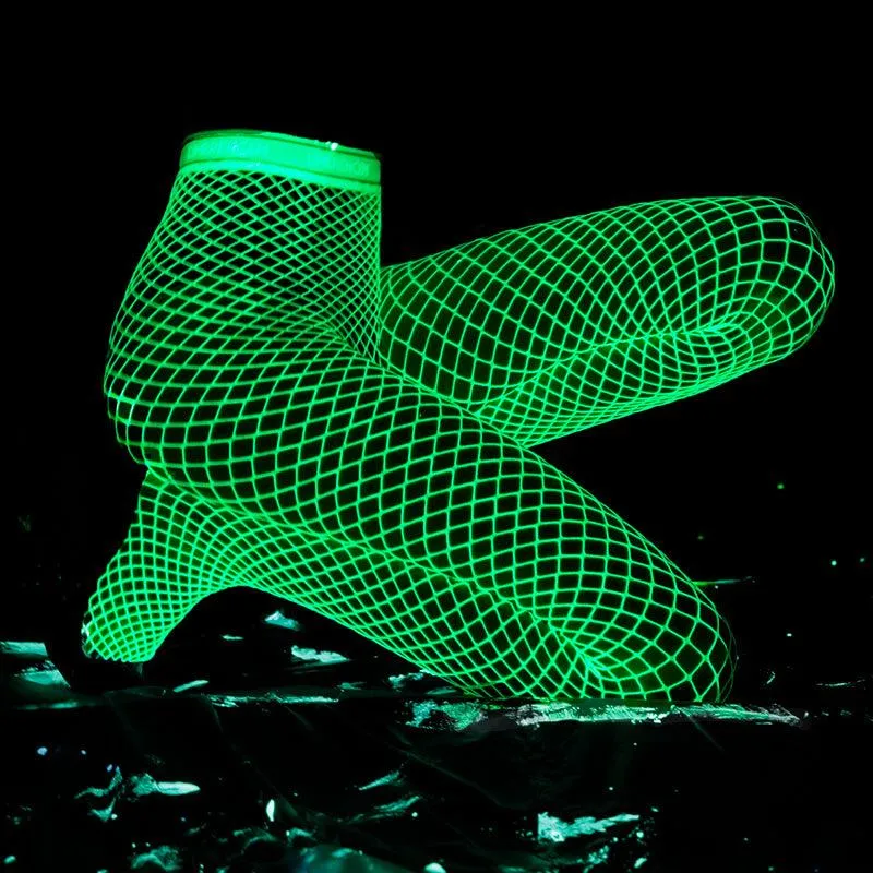 benpaolv Glow in the Dark Fishnet Stockings