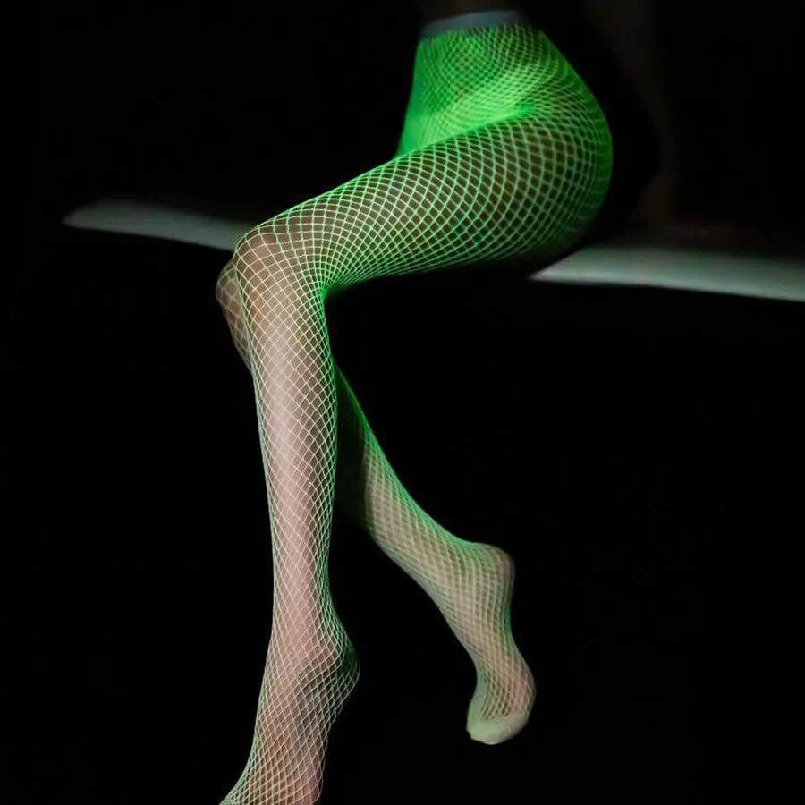 benpaolv Glow in the Dark Fishnet Stockings