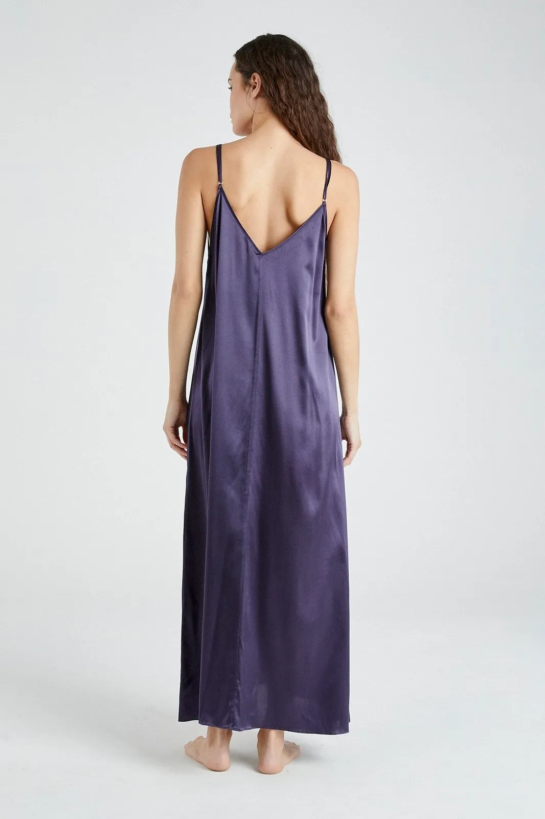   Beryll Julie Silk Maxi Dress | Midnight Blue