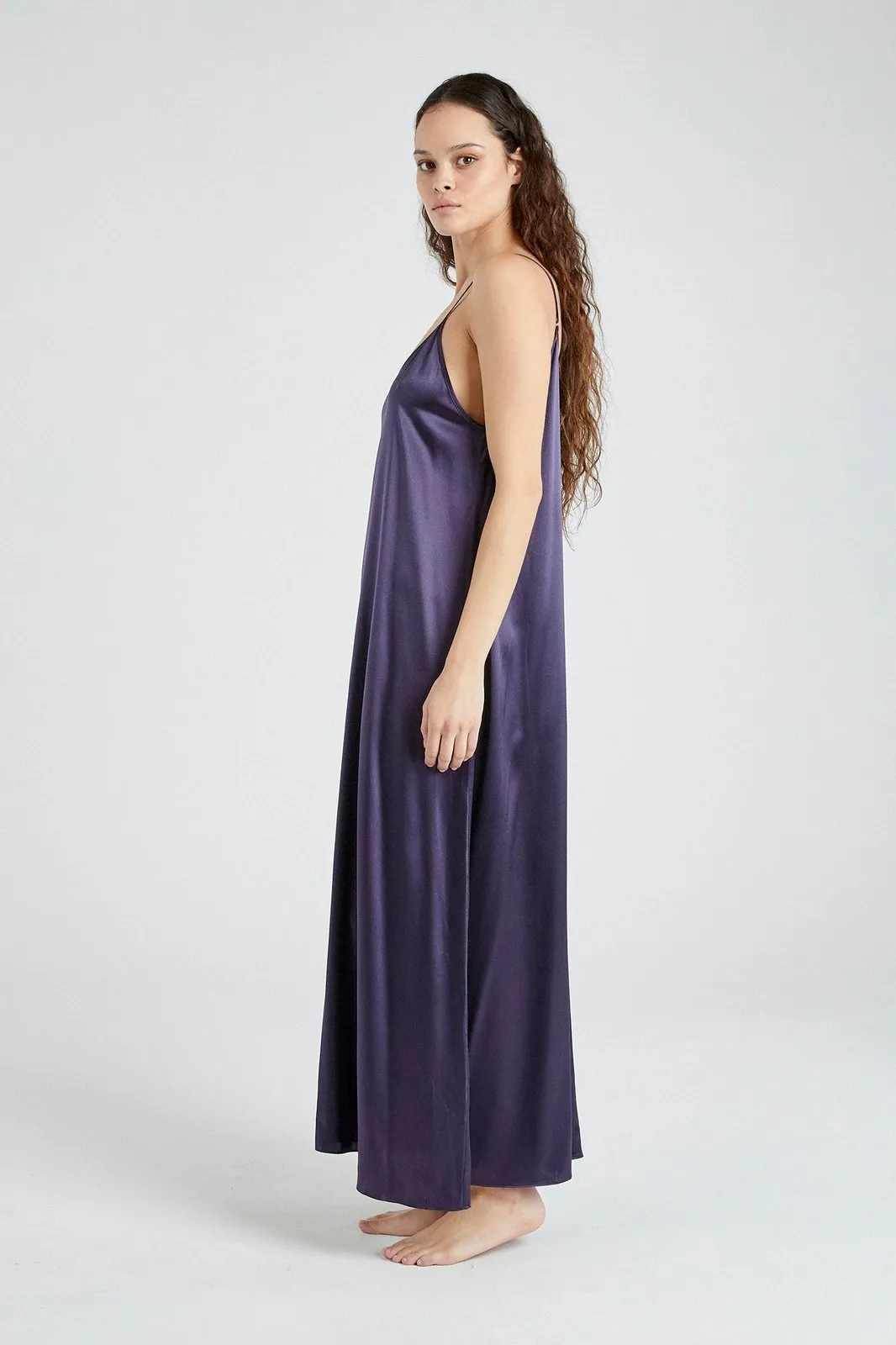   Beryll Julie Silk Maxi Dress | Midnight Blue