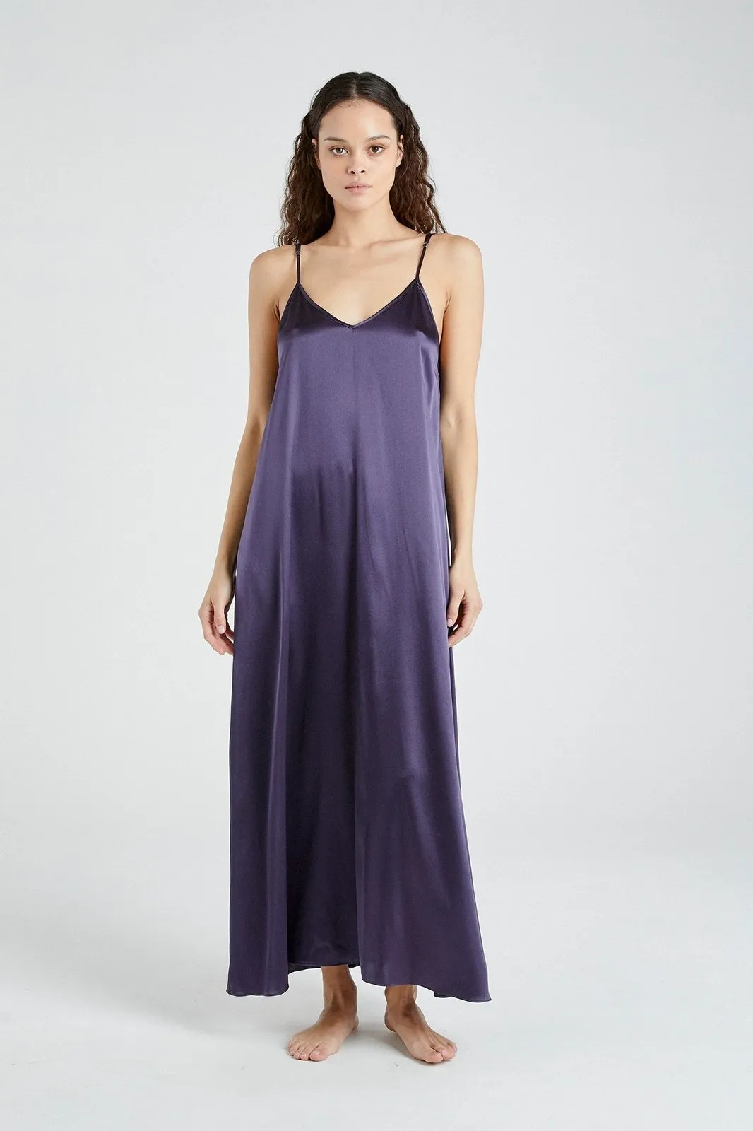   Beryll Julie Silk Maxi Dress | Midnight Blue