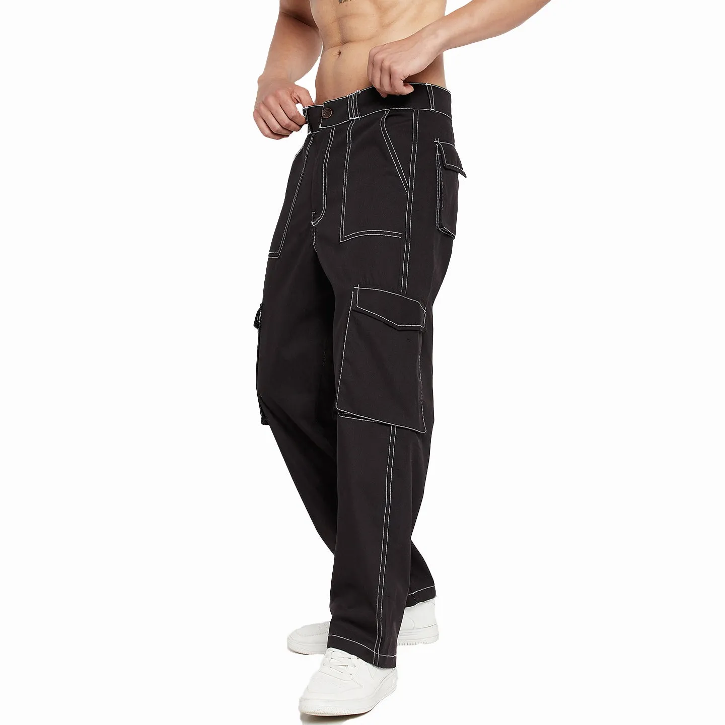 Black Carpenter Cargo Pants