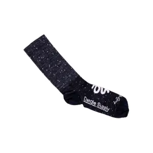 Blue Speckle Wool Socks