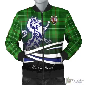 Boyle Tartan Bomber Jacket with Alba Gu Brath Regal Lion Emblem