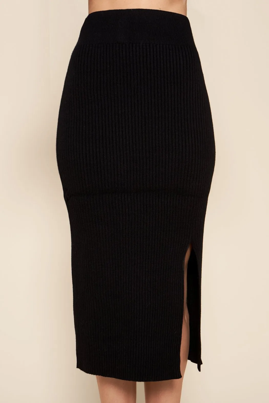 Britney Knit High Waist Pencil Skirt