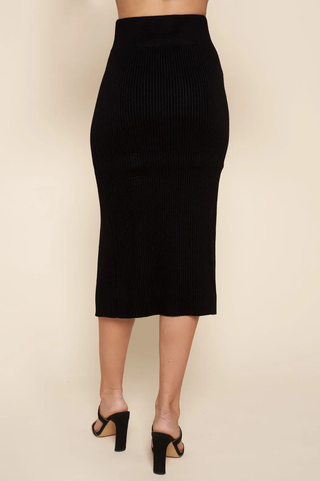 Britney Knit High Waist Pencil Skirt