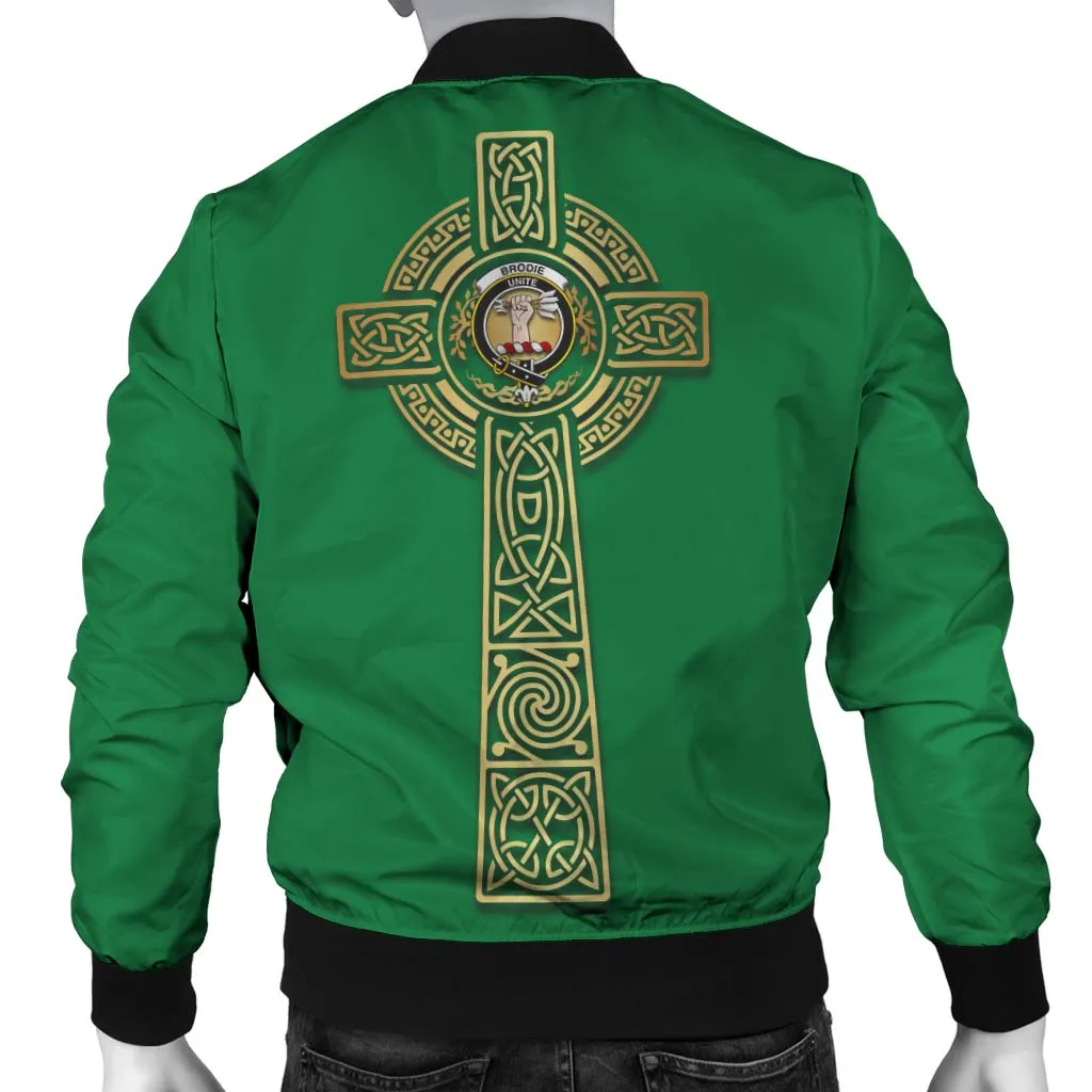 Brodie Clan Bomber Jacket with Golden Celtic Tree Of Life