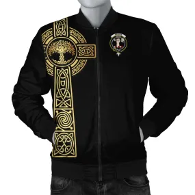 Brodie Clan Bomber Jacket with Golden Celtic Tree Of Life