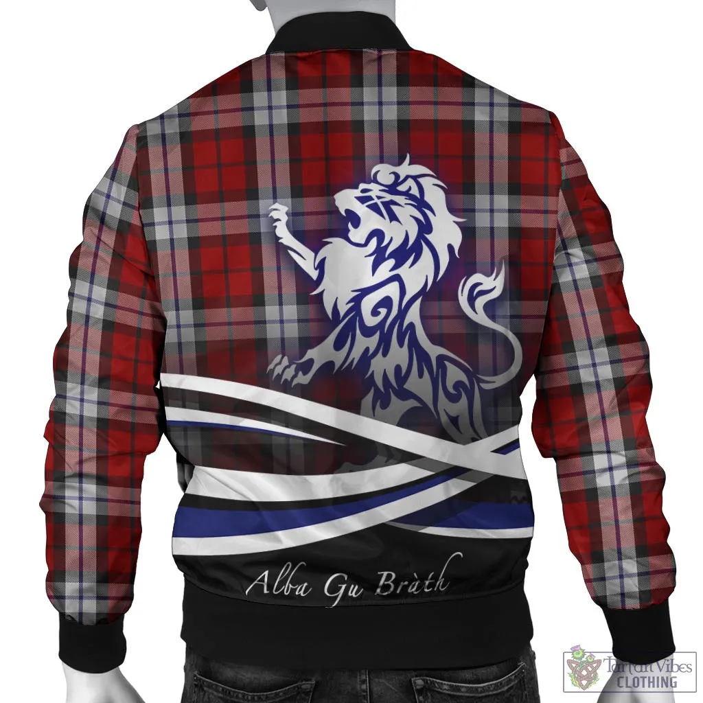 Brodie Dress Tartan Bomber Jacket with Alba Gu Brath Regal Lion Emblem