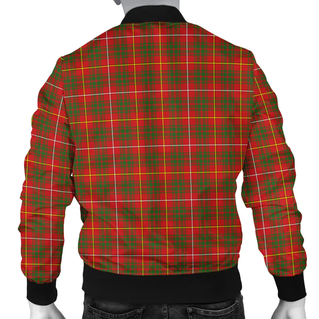 Bruce Modern Tartan Bomber Jacket with Family Crest