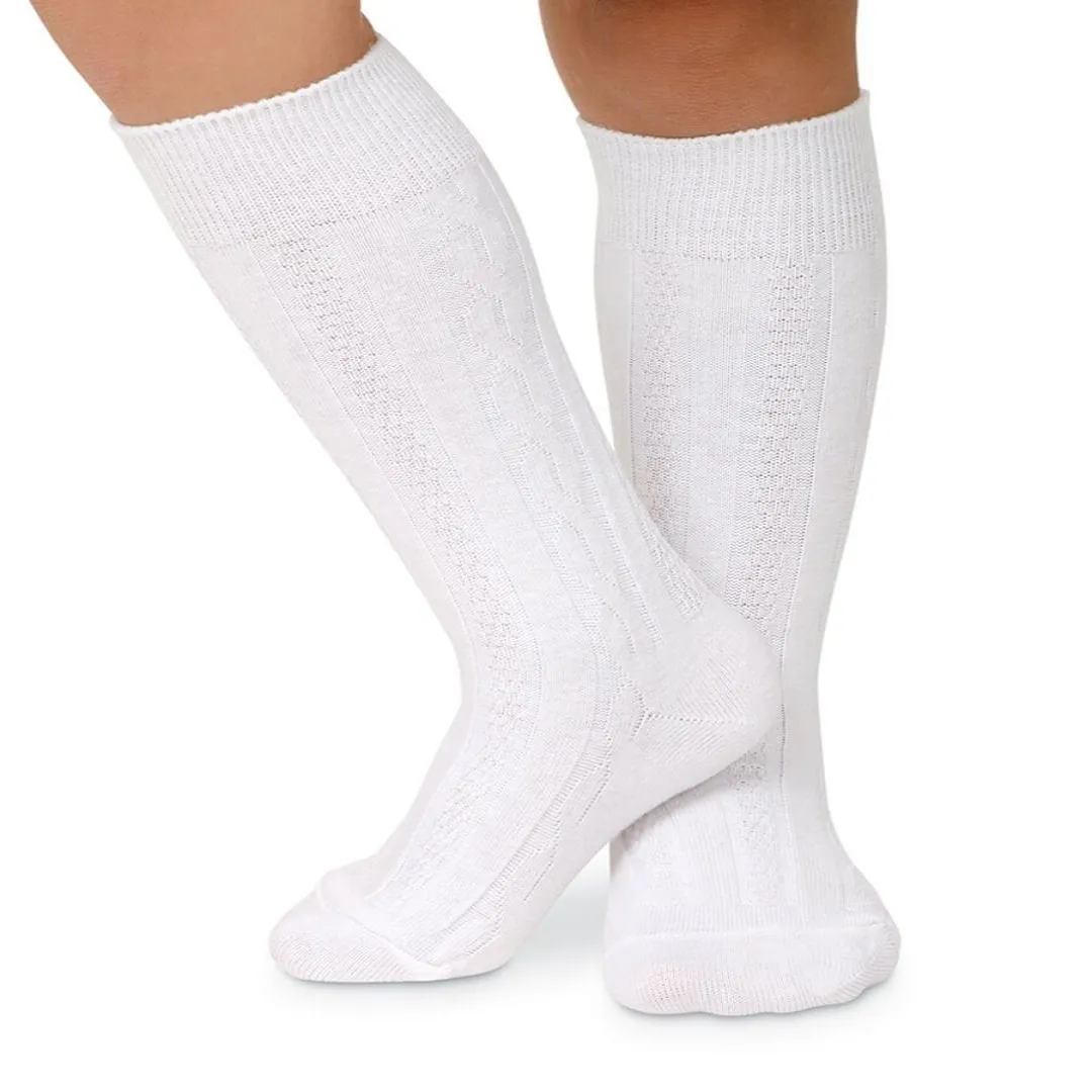 Cable Knit Knee High Sock