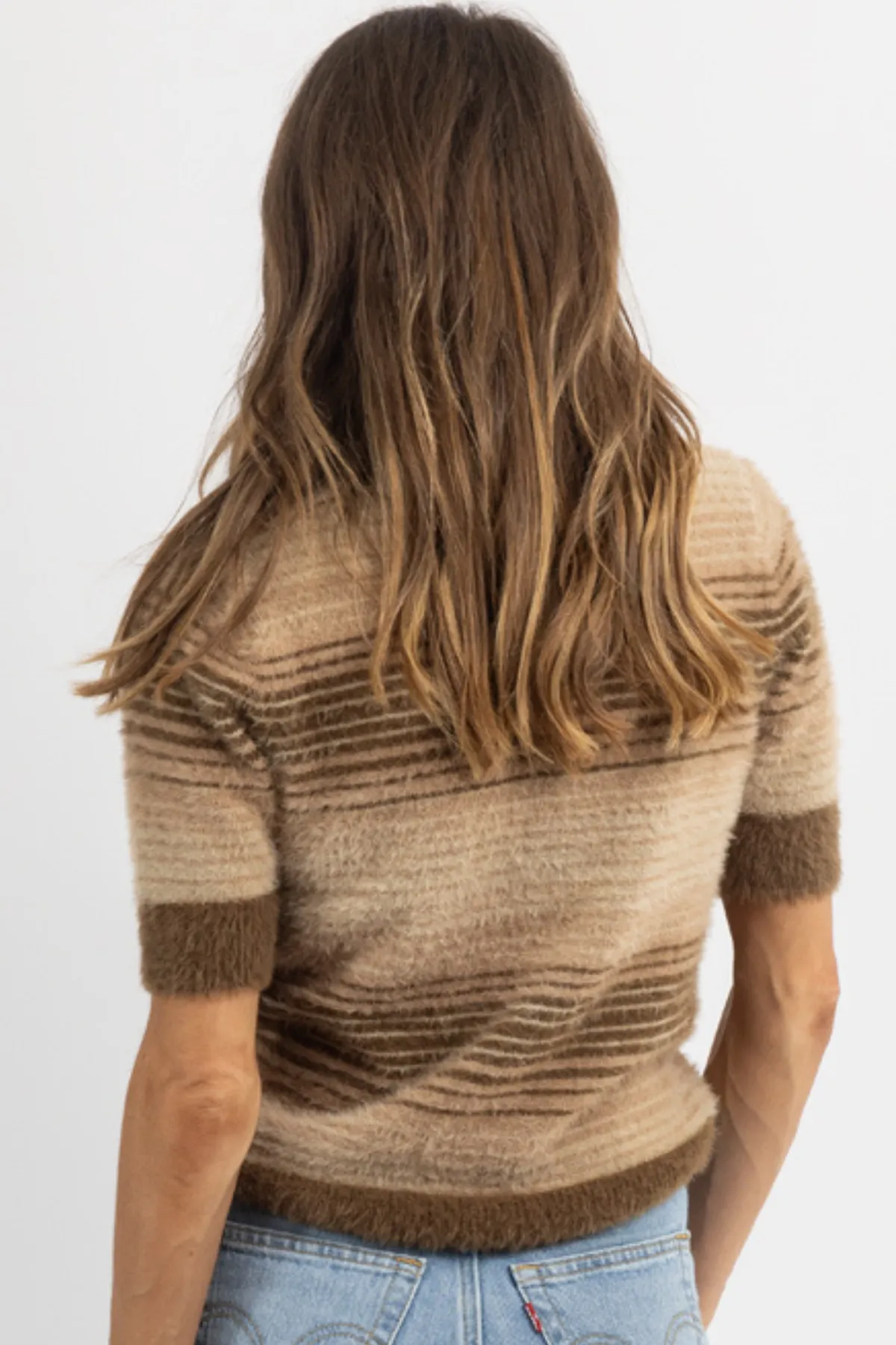 CARTER MULTI-BROWN KNIT TOP