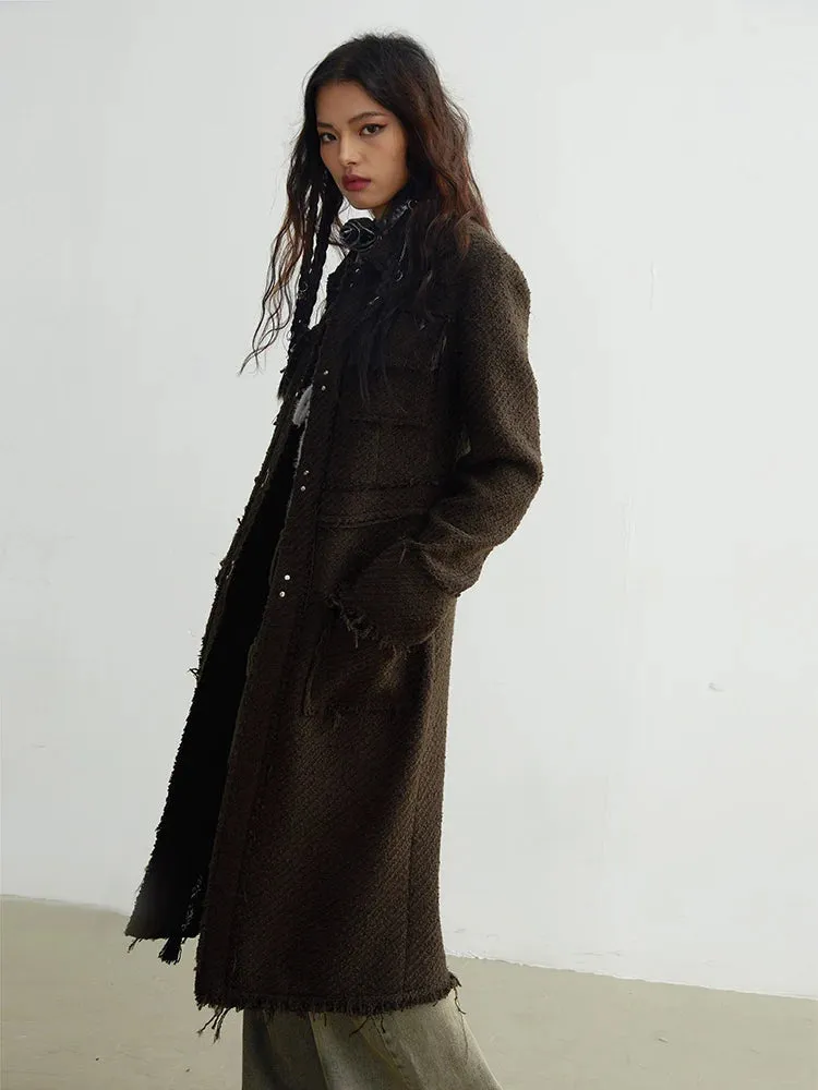 Cartrossi Frayed Pocket Coat