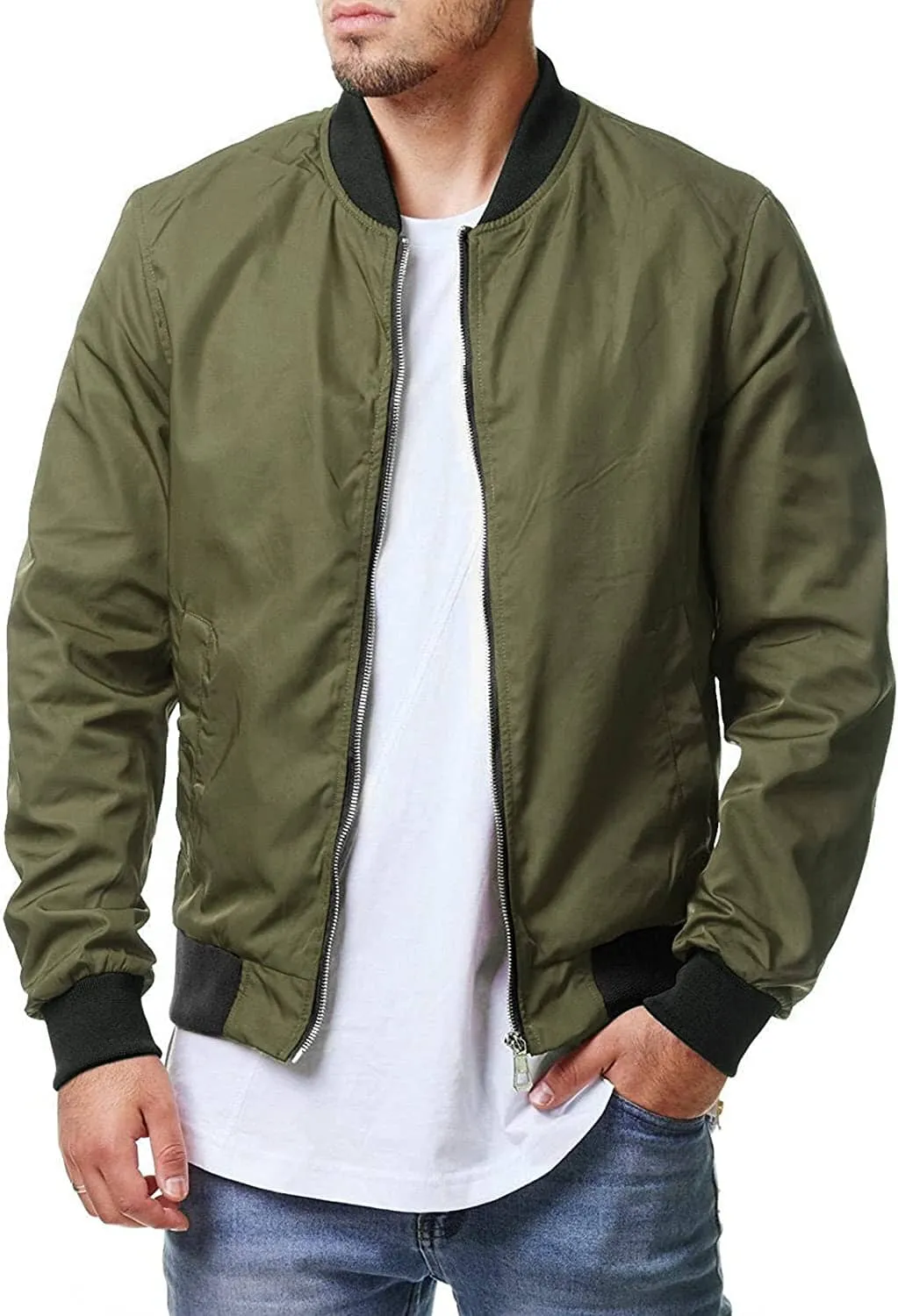 Casual Soft Shell Flight Windbreaker Coat (US Only)