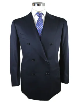 Cesare Attolini Suit Navy Double Breasted EU 54/ US 44