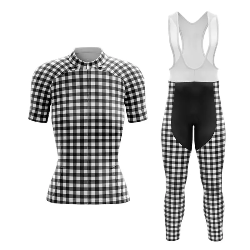 Checkered (Black) Club Cycling Kit