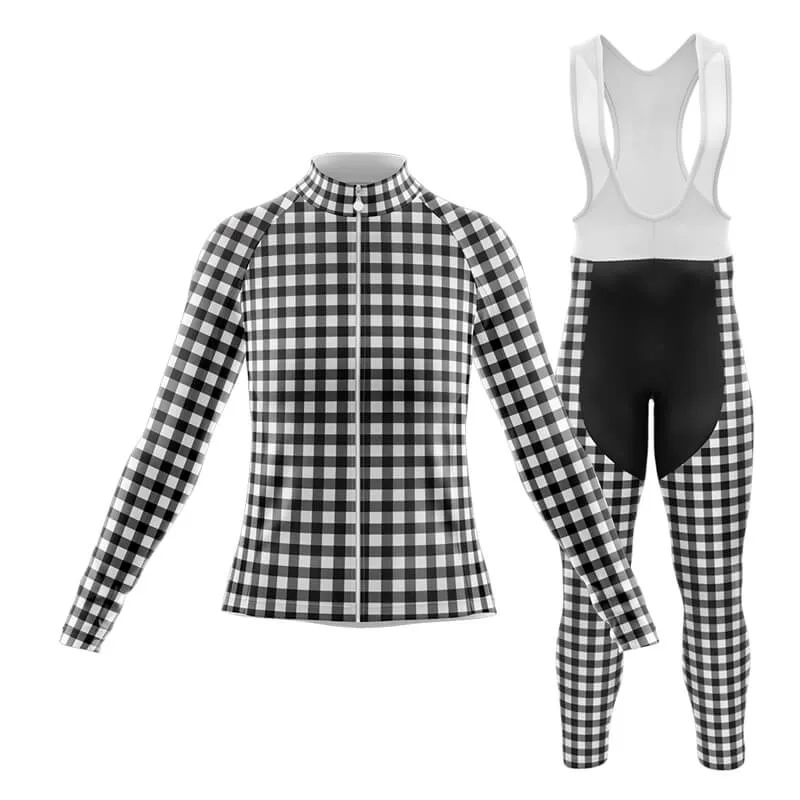 Checkered (Black) Club Cycling Kit