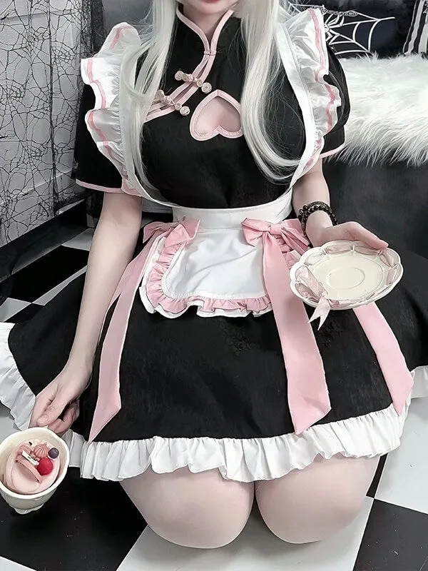 Cheongsam heart maid dress