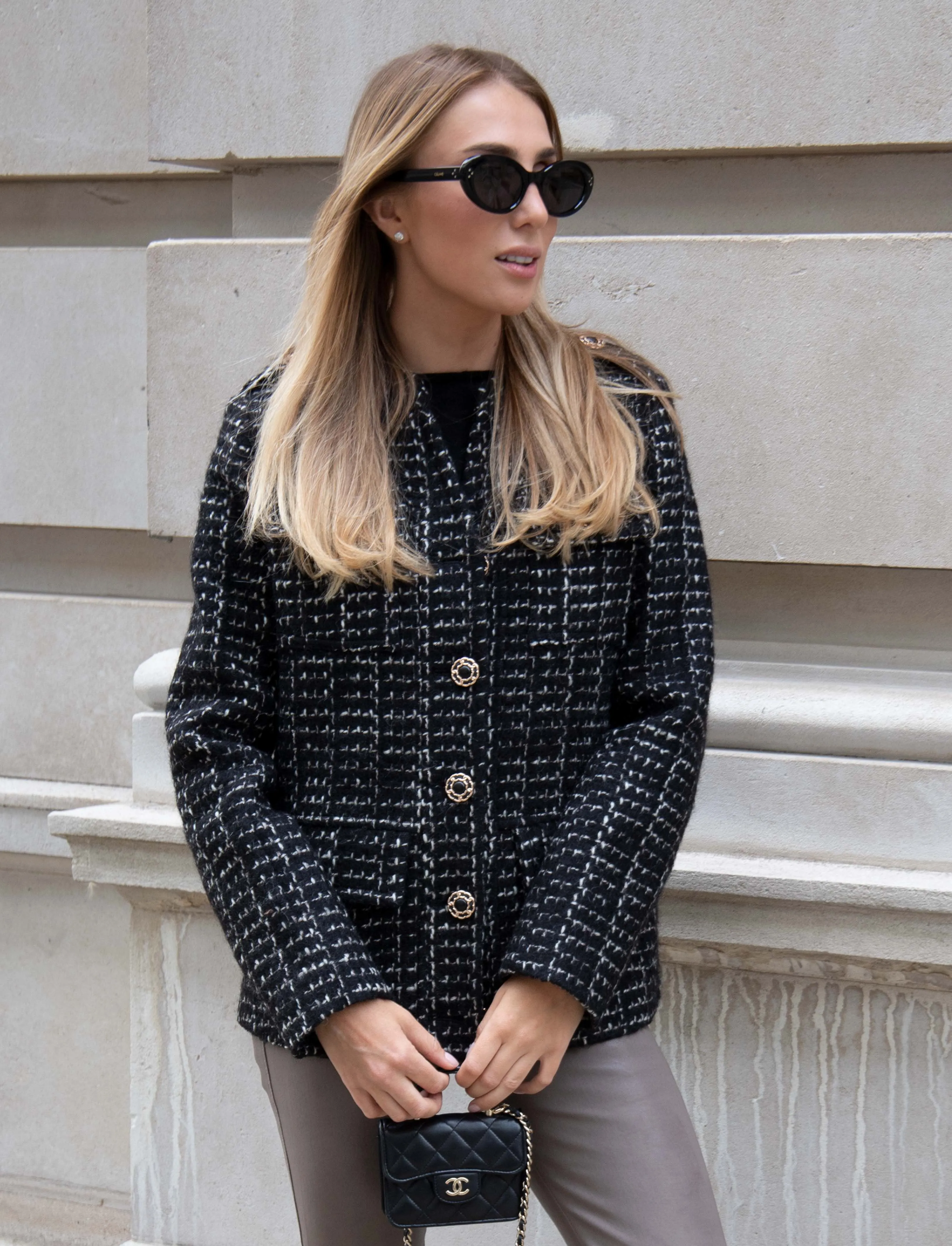 Colette Black Tweed Blazer