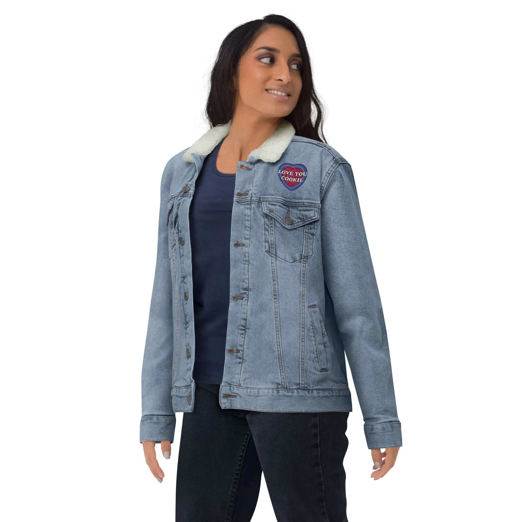 Defiant Unisex Denim Sherpa Jacket