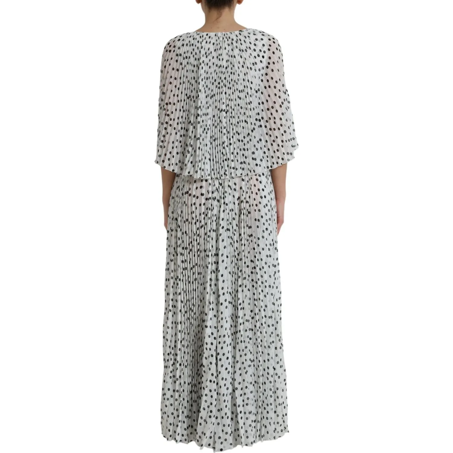 Dolce & Gabbana Elegant Polka Dots Maxi Dress