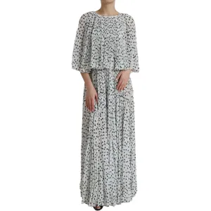 Dolce & Gabbana Elegant Polka Dots Maxi Dress