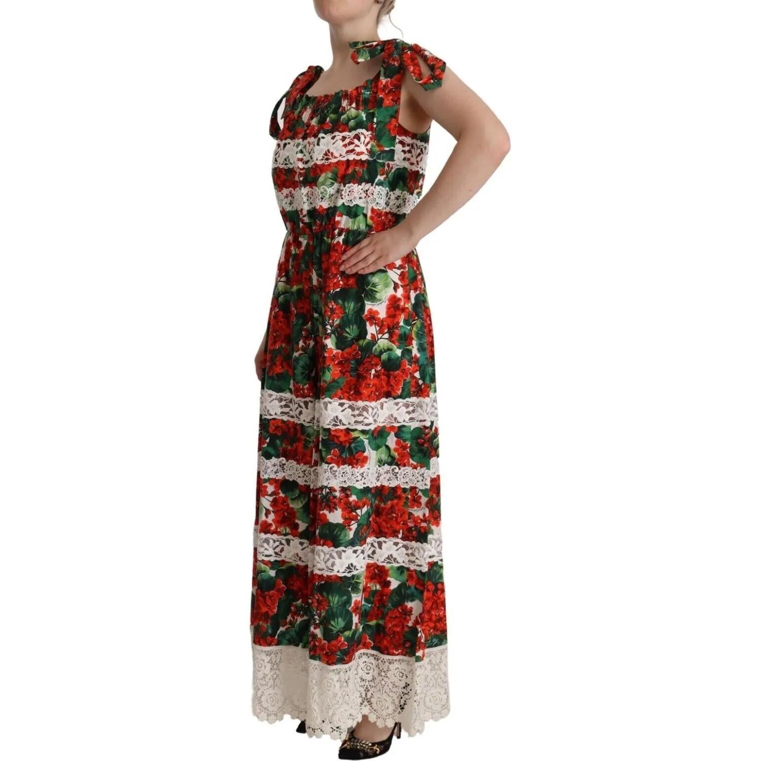 Dolce & Gabbana Multicolor Floral Maxi Dress