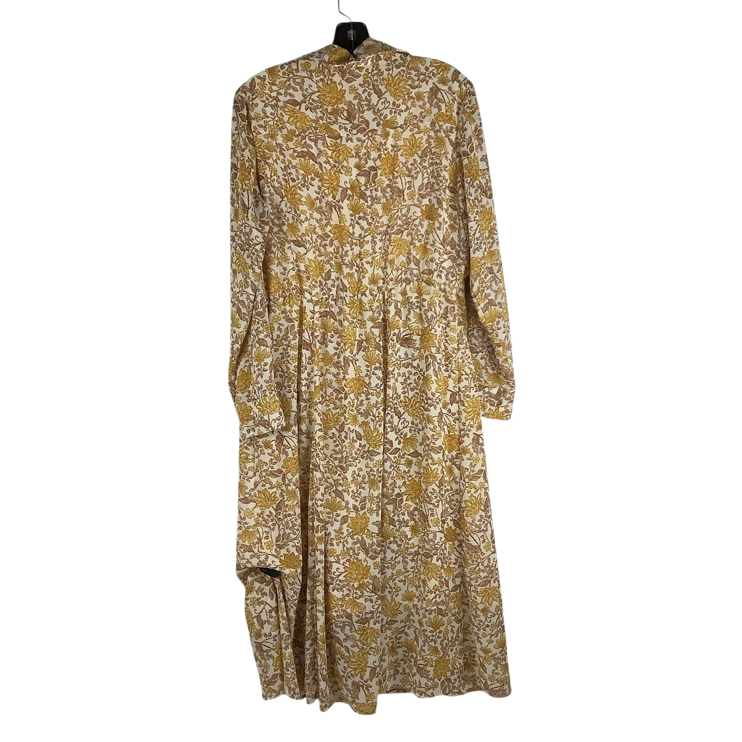 Dress Casual Maxi By Lucky Brand In Yellow, Size: L