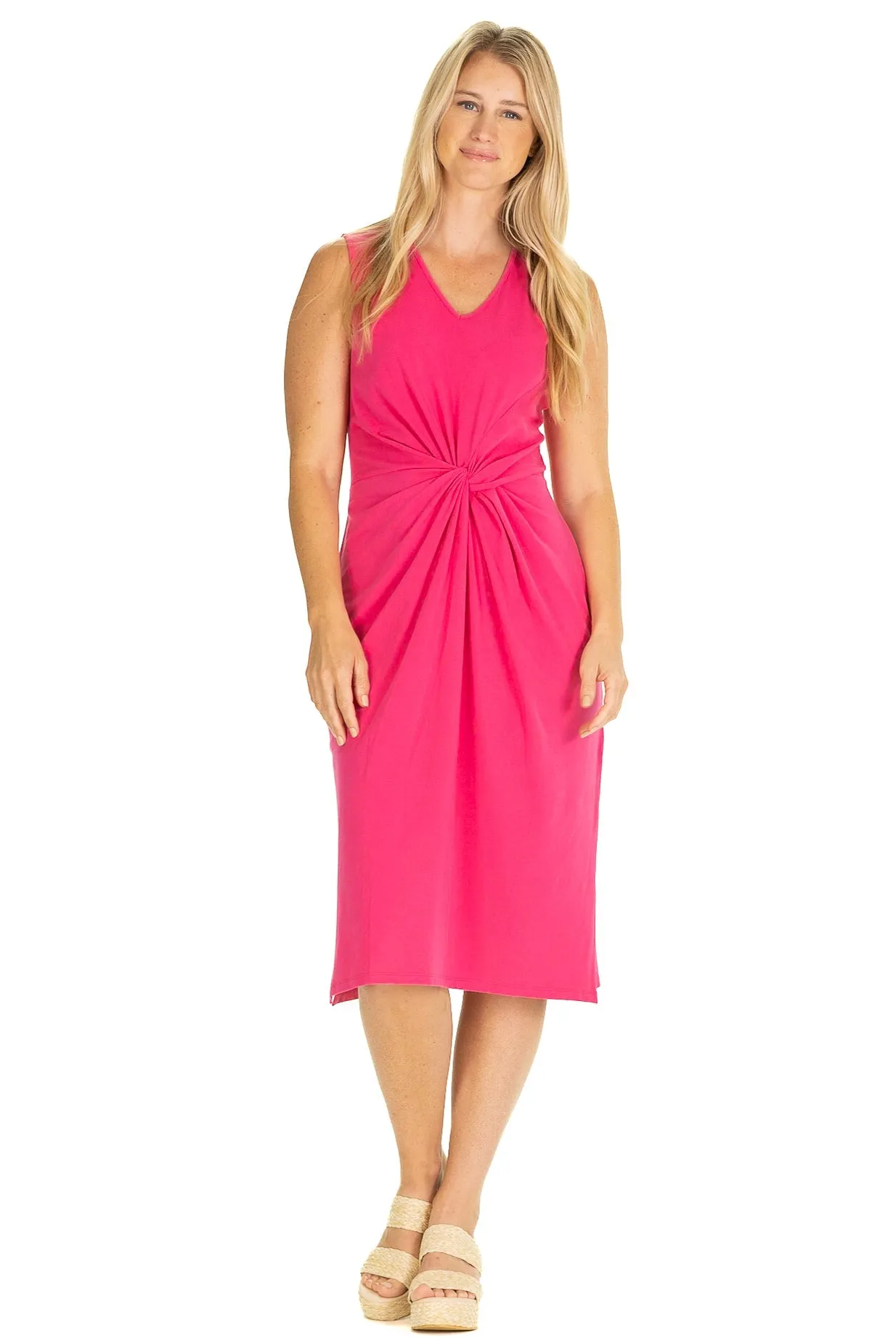 Duffield Lane Delia Dress - Solid Raspberry