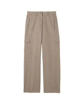 Eileen Fisher Wide Leg Cotton Utility Cargo Pant